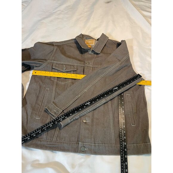 Trust Mens 3XL Denim Jacket Brown - Picture 6 of 9